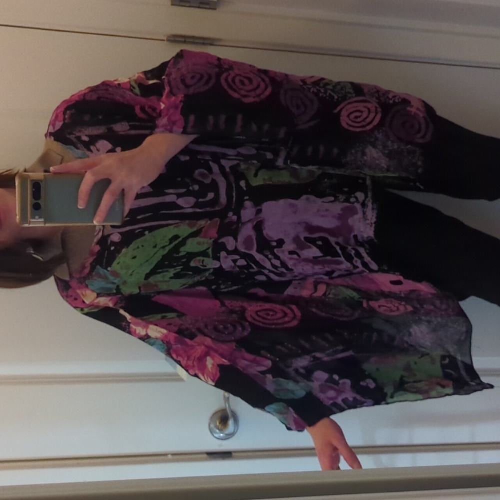 Vintage Maggie Barnes 1980/90s Sheer Shaw With Sequins